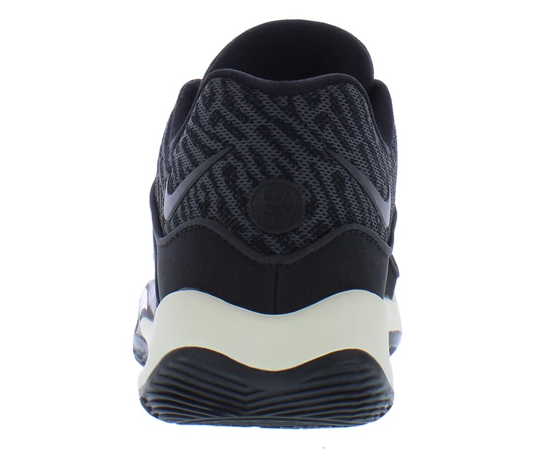 NIKE Men's Basketball Shoe, Black Black Dk Smoke