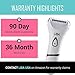 Women’s Shaver & Bikini Trimmer by LiBa | Portable Multi-Blade Body Groomer for Women | for Wet Or Dry Shaving - Clean, Precision Shaving & Trimming – with Cleaning Brush & Trim Guard (Black)