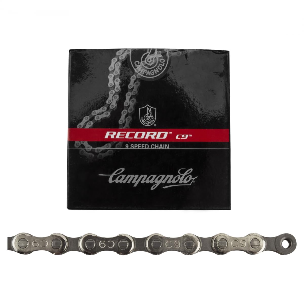 Campagnolo Record 9 Speed Chain - Silver, 114 Links