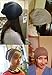 QUEENFUR Winter Cap for Women - Warm Wool Hat Cashmere Caps Knit Solid Beanies Hats (Black)