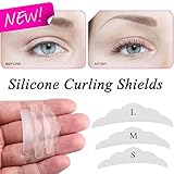 Eyelash Perming Curler,3 Pairs Silicone Eyelash Lifting Curler Lash Shield Pads Silicone Gasket Eyelash Curler By ZYooh (Clear)