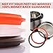 Silicone Sealing Ring for Instant Pot Accessories - Fits 5 or 6 Quart Models, Orange, Brown and Common Transparent White, Sweet and Savory Edition Pack of 3