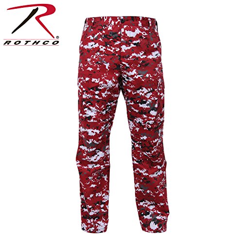 Rothco Bdu Pant, Red Digital Camo, X-Large