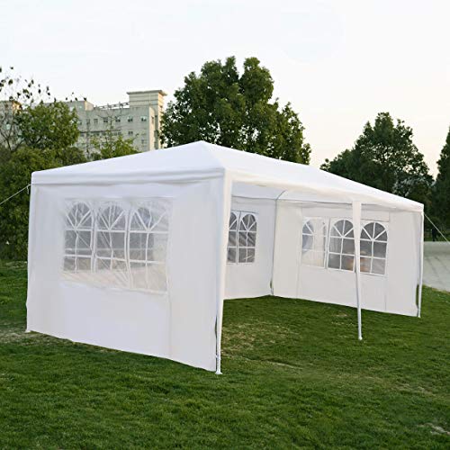 oldzon Outdoor 10'x20'Canopy Party Wedding Tent Gazebo Pavilion Cater Events 4 Sidewall with Ebook - Thumbnail 5