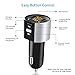 Comsoon Bluetooth FM Transmitter, Bluetooth Receiver MP3 Player Wireless In-Car Stereo Radio Adapter Car Kit Hands Free Calling, Dual USB Ports Charge 5V/2.4A & 1A