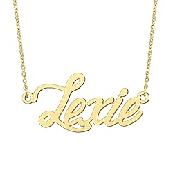 BYBWBL Lexie Name Pendant Necklace 18k Gold Plated