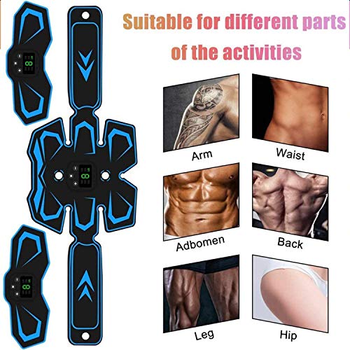 Muscle Toner,Rechargeable Ab Machine,Abdominal Muscle Stimulator