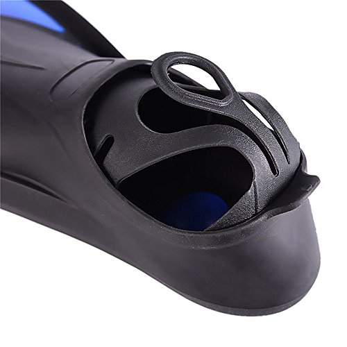 VEY Silicone Flippers fins for snorkeling diving swimming Adults/Children Blue