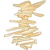 Gold Plated Irregular Geommetric Brooch Lapel Pin for Women Girls Men - Fashion for Sweater Hat Dresses Suit Badges Backpack Coat Clothing Decoration Collar Brooches Pins Unique Jewelry
