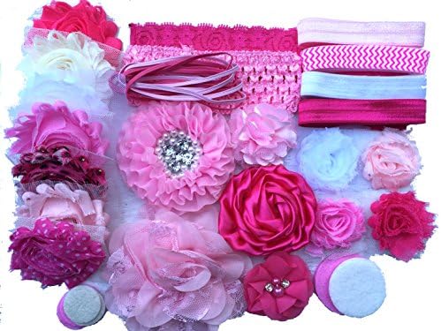 Bowtique Emilee Mini Headband Kit DIY Headband Kit Makes Over 15 Headbands - Pretty in Pink