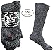Diabetic Merino Wool Loose Fitting Socks 2 Pair Large Black