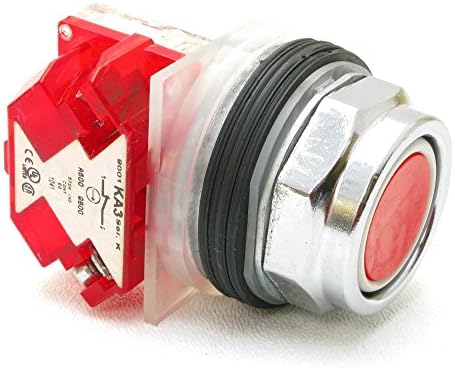 Pushbutton Switch With Full Guard, Momentary Non-Illuminated