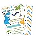 WERNNSAI Dinosaur Birthday Invitations - 20 Pieces Fill-in Invitation Cards with 20 Pieces Envelopes Dinosaur Party Supplies for Boys Birthday Baby Shower