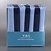 Father Gift 7 Blue Set Cotton Handkerchiefs For Mens With Presentation Box MH1024 One Size Navy