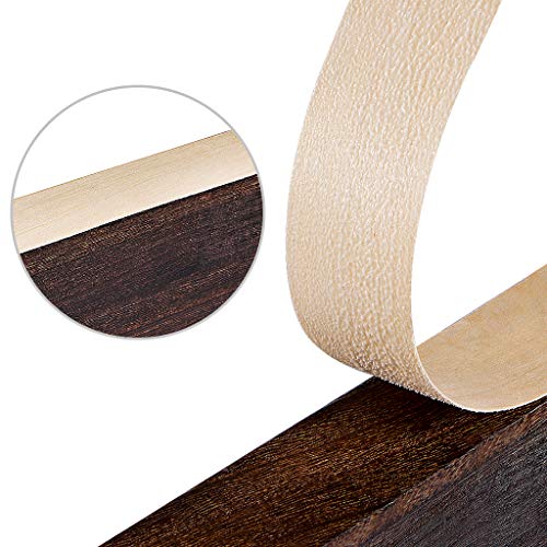 Skelang Birch Wood Veneer 11/2” x 26’, Wood Edge Tape with Hot Melt