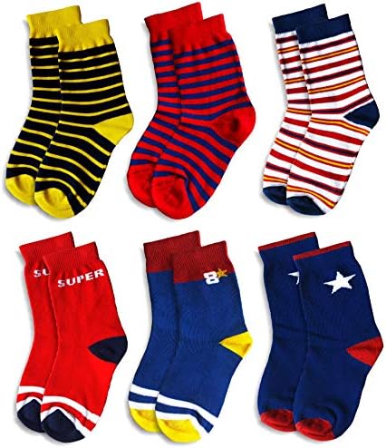 Minicult unisex cotton baby socks(Multicolor)(Pack of 6 colors)