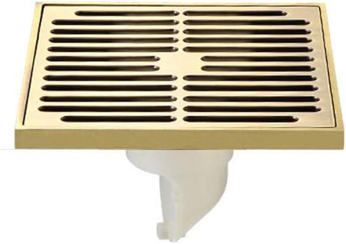 ARAYACY Super Large Displacement Deodorant Floor Drain/Increase Thickening Square Antique Copper 12 * 12cm Copper Drain Cover,A