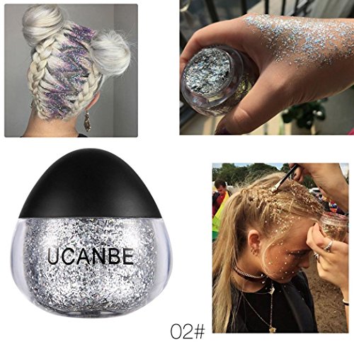 image for Cosmetic Glitter Festival Makeup Glitter Sparkle Face Body Hair Nails,