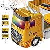 OR OR TU Construction Truck Car Toy Set for Boys with Sounds Lights Effects Kids Engineering Vehicle Playset Crane…