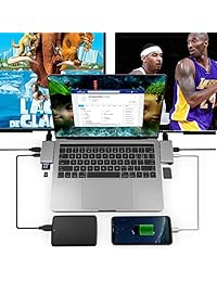 Soai   Adaptador USB C 7 en 1 con puerto de carga 4K HDMI, PD 2.0, lector de tarjetas SD, lector de tarjetas TF, 3 puertos USB 3.0 para MacBook,  Chromebook, Laptop y más dispositivos USB C
