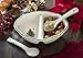 Spode Christmas Tree Divided Serving Dish with 2-Spoons