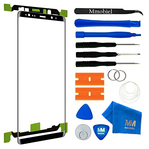 MMOBIEL Front Glass Repair kit Replacement for Samsung Galaxy Note 8 N950 Series (Black) 6.3 Inch Display