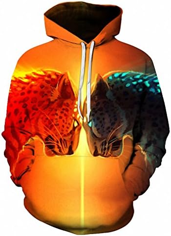 Leopard panther Printed 3D Hoodies Sweatshirts Men Women Pullover Autumn LMS062 L