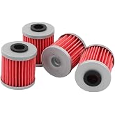 Pack of 4 Oil Filter for Kawasaki KX250 KX250F KX450F | for Suzuki RMX450Z RMZ250 RMZ450 Beta EVO 250 300