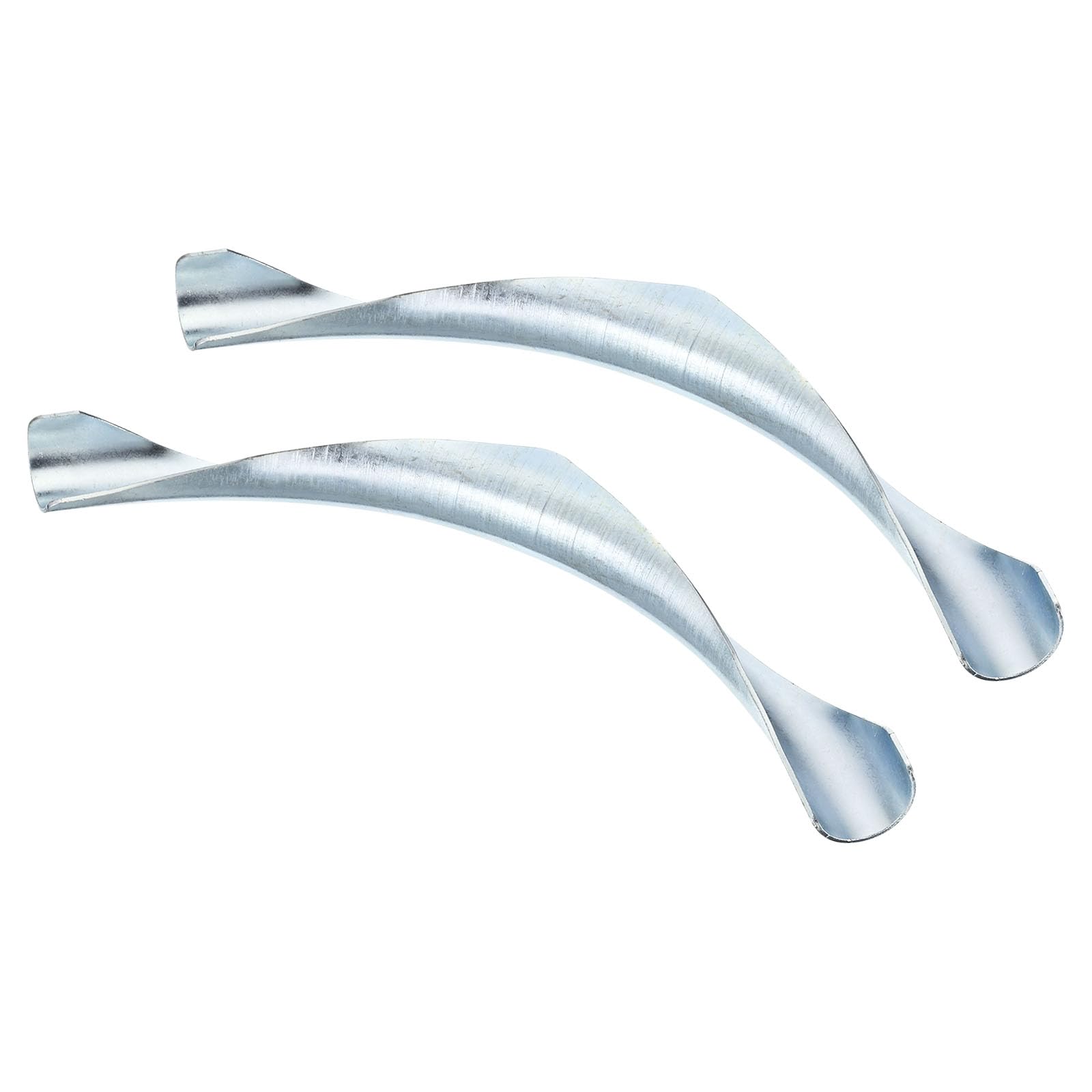 PATIKIL 32mm PEX Tube Bend Support, 2 Pack PEX Tube Metal 90 Degree Elbow Bend Support for Copper PEX Pipe Tubing, Silver Tone