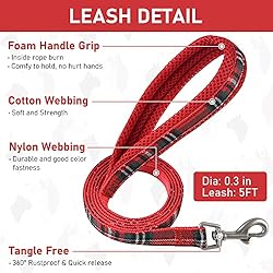 GAMUDA Small Pet Harness Collar and Leash Set, Step