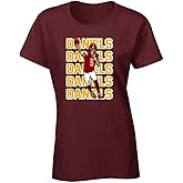 Maroon Washington Jayden Daniels Text Pic Womens T-Shirt