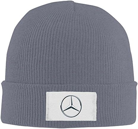 Top Bee Unisex Mercedes Benz Logo Wool Warm Hat Asphalt