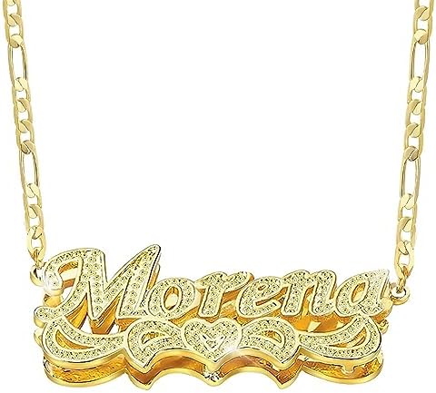 Amazon.com: OTXIXTO Double Plated Custom Name Necklace