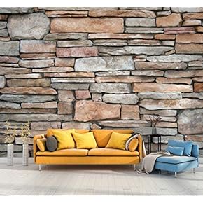Wall Mural Brick Wall Background Removable Wallpaper Wall Sticker for Bedroom Living Room - 66x96 inches