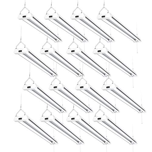 Sunco Lighting 16 Pack LED Utility Shop Light, 4 FT,...