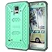 ULAK Galaxy S5 Case, Knox Armor Rugged Dual Layer Hybrid Protective Case for Samsung Galaxy S5 i9600 (Mint/Gray)