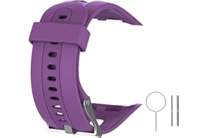 Muovrto Watch Band for Garmin Forerunner 10, Unisex Silicone Replacement Band Watch Strap Sport Watchband for Garmin Forerunner 15