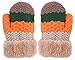 Arctic Paw 3 Pairs Kids' Sherpa Lined Knit Mittens Boys Girls Winter Gloves