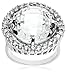 Amazon Collection Sterling Silver and Round Cubic Zirconia Cocktail Ring (28 cttw), Size 7
