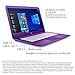 HP Stream 14-inch Laptop, Intel Celeron N3060 Processor, 4 GB SDRAM Memory, 32 GB eMMC Storage, Windows 10 Home in S Mode with Office 365 Personal for one Year (14-cb020nr, Infinity Purple)thumb 1