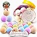 QQcute Bath Bombs Gift Set, 18 Family Spa Vegan Lush Fizzies with Natural Essential Oils,3 Flower Pental Bags, Moisturize Dry Skin, Best Birthday Gifts for Her, Girlfriend, Women, Moms
