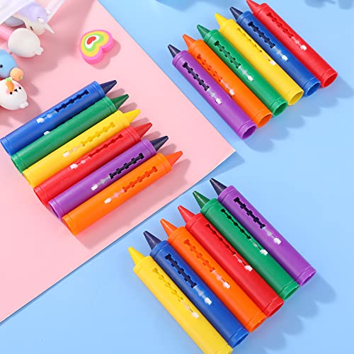 18 Pieces Bath Crayons Bathtub Crayons Washable Easy Clean Bathtime Crayons Colorful Bathtub