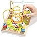 TOP BRIGHT Toys for 1 Year Old Boy and Girl Birthday Gifts, Activity Cube Wooden Educational Toys for One Year Old Bead Maze Shape Sorter