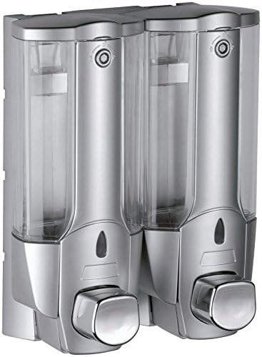 DI Wall Mounted Double Pump Soap Lotion Dispenser Bath W/ Lock System