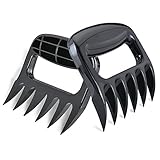 VOTECOM BBQ Meat Claws Solid Blades (2 Pack) - Barbecue Bear Paws Shredder Claws, Black