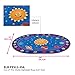 ECR4Kids Out of This World Alphabet Educational Rug for Children, School Classroom Learning Carpet, Oval, 6 x 9-Feet