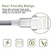 Czznn Lightning Cable 3 Pack 10ft Extra Long Nylon Braided High Speed Charging Cable Cord for iPhone charger 7/7Plus (light Grey)