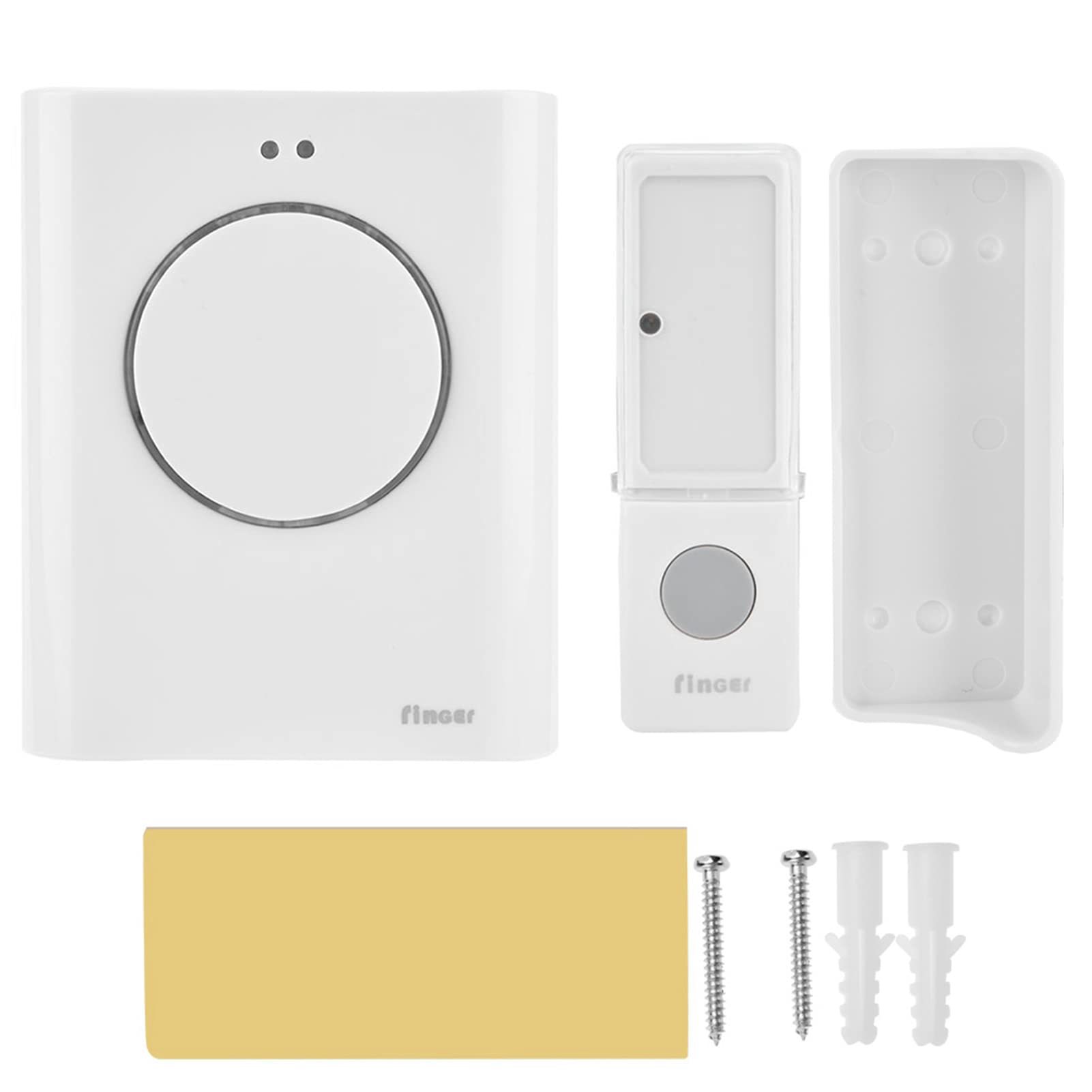 Waterproof Wireless DoorBell Door Chime Kit 200M Remote Home MP3 Download Cordless Door Bell Ring, Built-in 3 Chord Music, 64MB Memory