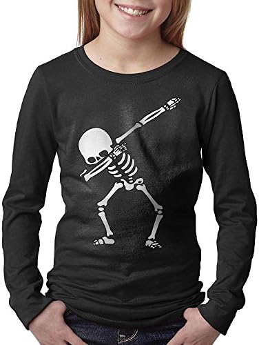 Dabbing Skeleton Dab Hip Hop Skull Juniors 100 Cotton Long-Sleeve Casual T-Shirt Crew Neck XL