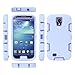 Galaxy S4 Case, Knox Armor S4 Case - ULAK Shockproof Hybrid Rubber Combo Case Cover 3in1 [Rigid Plastic+Soft Silicone] for Samsung Galaxy S4 IV i9500 (Purple+Lilac)